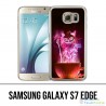 Coque Samsung Galaxy S7 EDGE - Chat Tasse Alice Au Pays Des Merveilles
