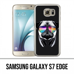 Custodia edge Samsung Galaxy S7 - Dog Pug Dj