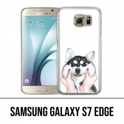 Samsung Galaxy S7 edge case - Dog Husky Cheeks