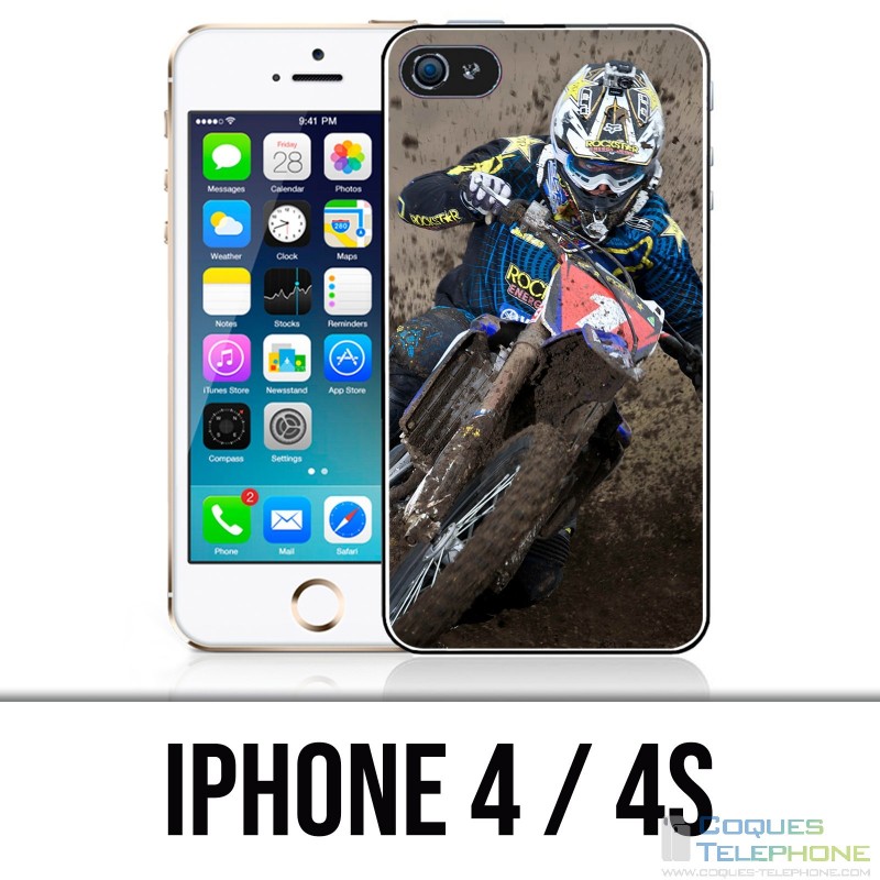 Coque iPhone 4 / 4S - Motocross Boue