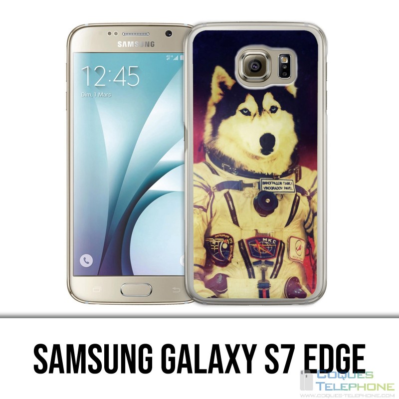 Samsung Galaxy S7 Edge Case - Jusky Astronaut Dog