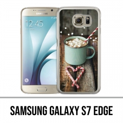Samsung Galaxy S7 Edge Hülle - Marshmallow aus heißer Schokolade