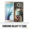 Coque Samsung Galaxy S7 EDGE - Chocolat Chaud Marshmallow