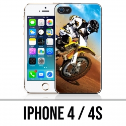 Coque iPhone 4 / 4S - Motocross Sable
