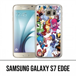 Carcasa Samsung Galaxy S7 Edge - Cute Marvel Heroes