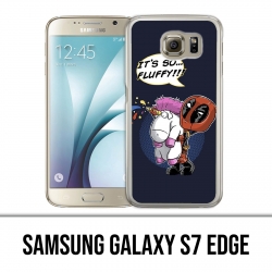 Samsung Galaxy S7 Edge Case - Deadpool Fluffy Unicorn