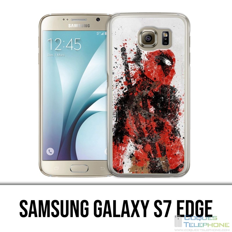 Coque Samsung Galaxy S7 EDGE - Deadpool Paintart