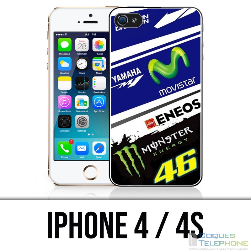 Custodia per iPhone 4 / 4S - Motogp M1 Rossi 46