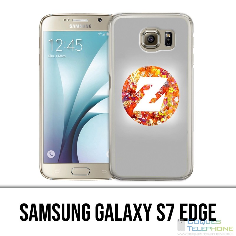 Custodia per Samsung Galaxy S7 Edge - Logo Dragon Ball Z.