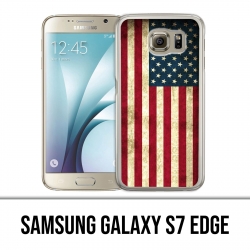 Samsung Galaxy S7 Edge Hülle - USA Flagge
