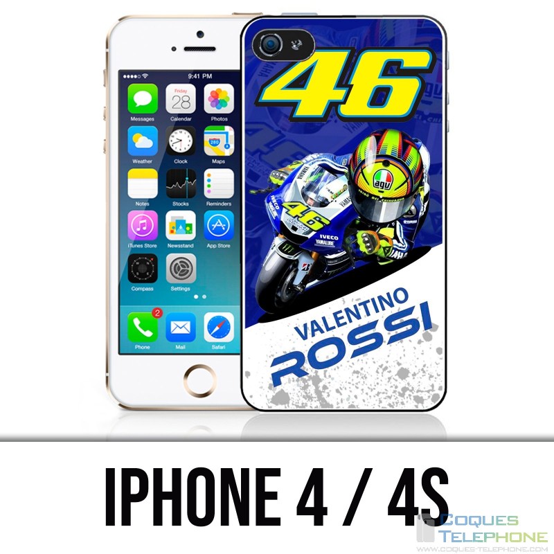 Coque iPhone 4 / 4S - Motogp Rossi Cartoon
