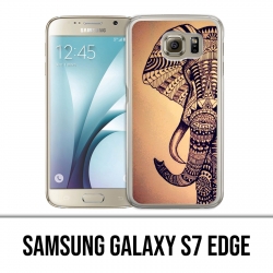 Custodia edge Samsung Galaxy S7 - Elefante azteco vintage