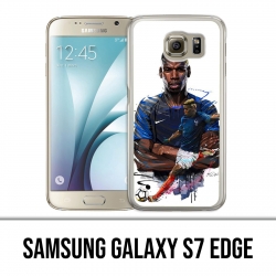 Shell Samsung Galaxy S7 edge - Fútbol Francia Pogba Drawing