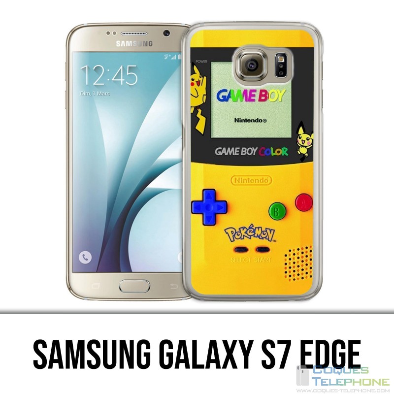 Coque Samsung Galaxy S7 EDGE - Game Boy Color Pikachu Jaune Pokémon