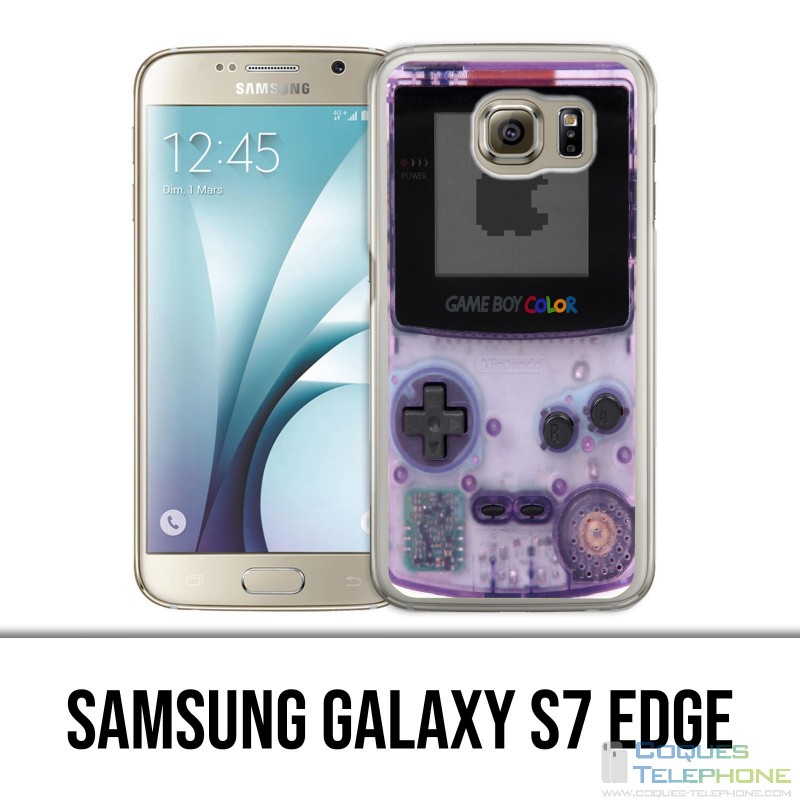 Carcasa Samsung Galaxy S7 Edge - Game Boy Color Violeta