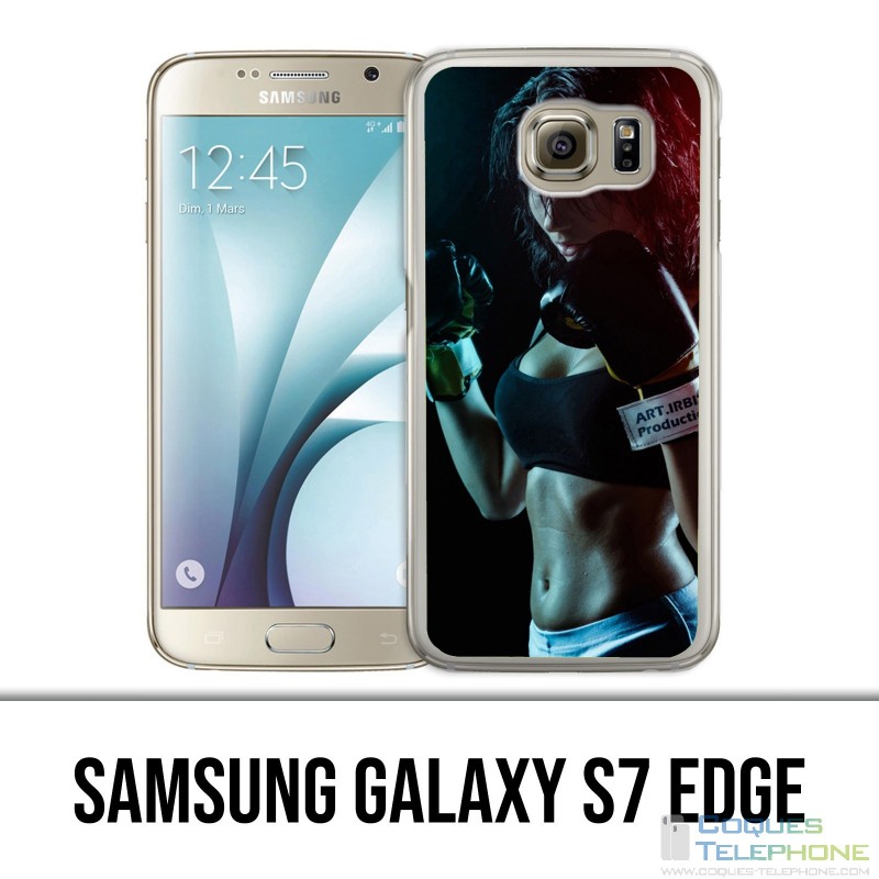 Custodia per Samsung Galaxy S7 Edge - Girl Boxing