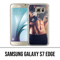 Carcasa Samsung Galaxy S7 Edge - Chica Culturismo