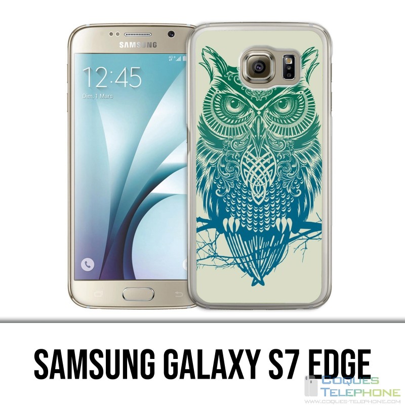 Custodia edge Samsung Galaxy S7 - Abstract Owl