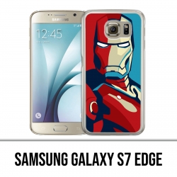 Funda Samsung Galaxy S7 Edge - Póster de diseño Iron Man