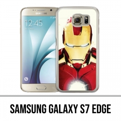 Samsung Galaxy S7 Edge Hülle - Iron Man Paintart