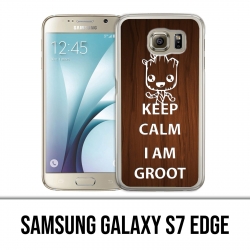 Carcasa Samsung Galaxy S7 Edge - Mantenga la calma Groot