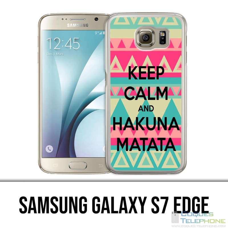 Samsung Galaxy S7 Edge Case - Keep Calm Hakuna Mattata