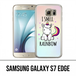 Samsung Galaxy S7 Edge Hülle - Unicorn I Smell Raimbow