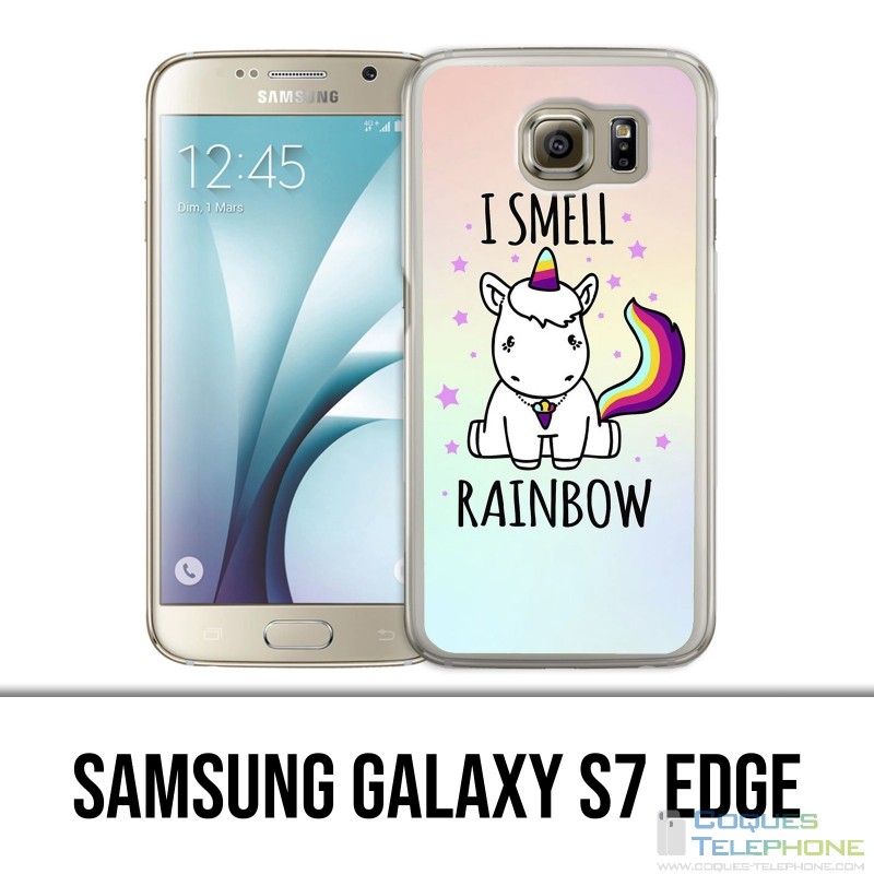 Samsung Galaxy S7 Edge Case - Unicorn I Smell Raimbow