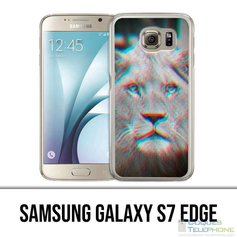 Samsung Galaxy S7 edge case - Lion 3D