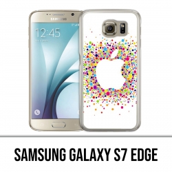 Samsung Galaxy S7 edge case - Multicolored Apple Logo