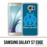 Carcasa Samsung Galaxy S7 edge - Logo Om Marseille Big Blue Background