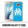 Samsung Galaxy S7 edge case - Logo Om Marseille Bleu
