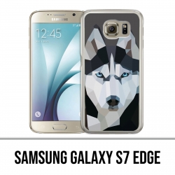 Samsung Galaxy S7 Edge Case - Husky Origami Wolf