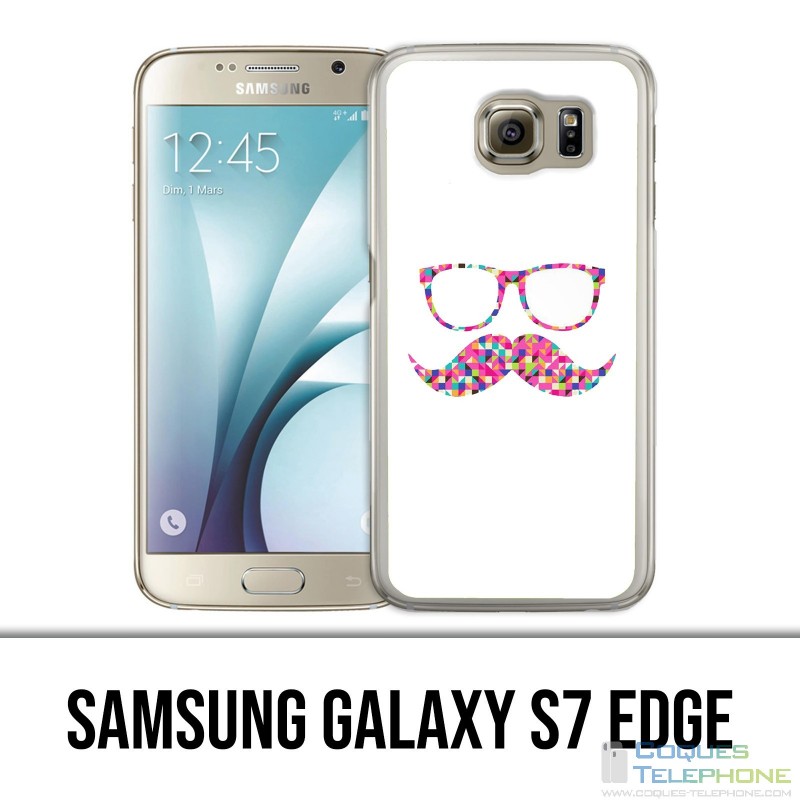 Custodia edge Samsung Galaxy S7 - Occhiali baffi