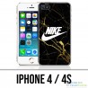 IPhone 4 / 4S Case - Nike Logo Gold Marble