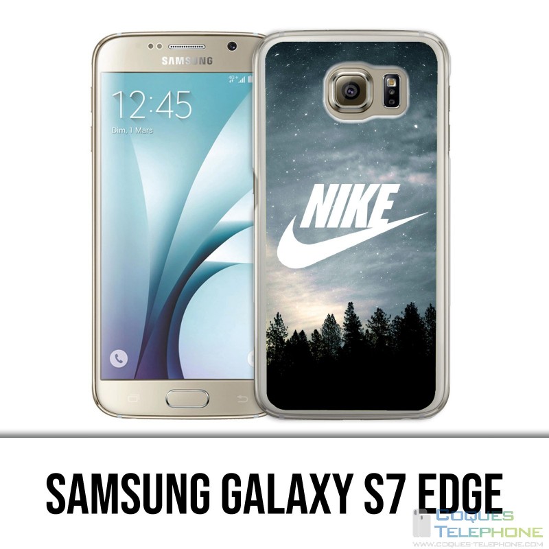 Coque Samsung Galaxy S7 EDGE - Nike Logo Wood