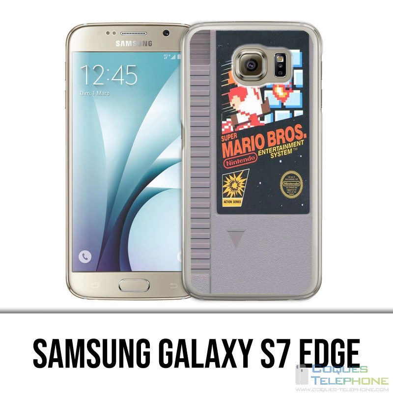 Samsung Galaxy S7 Edge Case - Nintendo Nes Mario Bros Cartridge