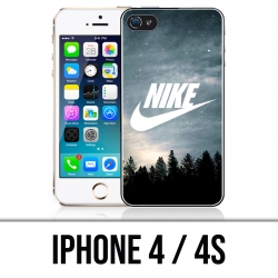 Schutzhülle für das iPhone 4 / 4S - Nike Logo Wood