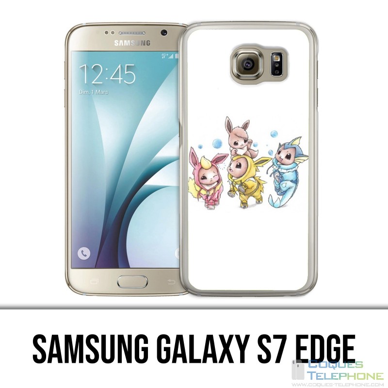 Coque Samsung Galaxy S7 EDGE - Pokémon bébé Evoli évolution