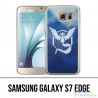 Custodia Edge Samsung Galaxy S7 - Pokemon Go Team Blue Grunge