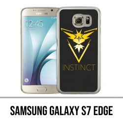 Samsung Galaxy S7 Edge Hülle - Pokemon Go Team Yellow Grunge