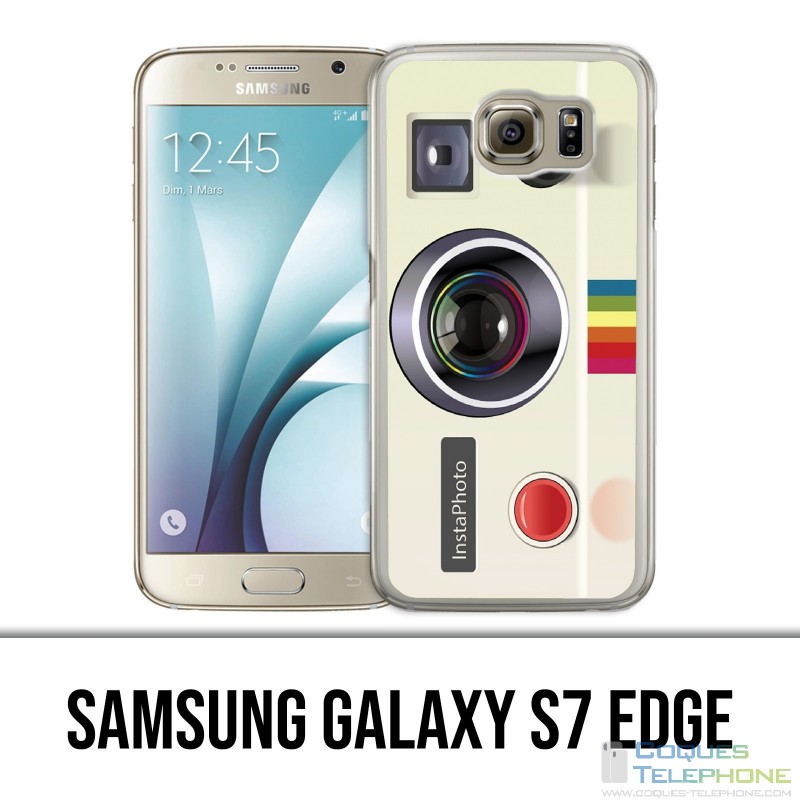Coque Samsung Galaxy S7 EDGE - Polaroid Arc En Ciel Rainbow