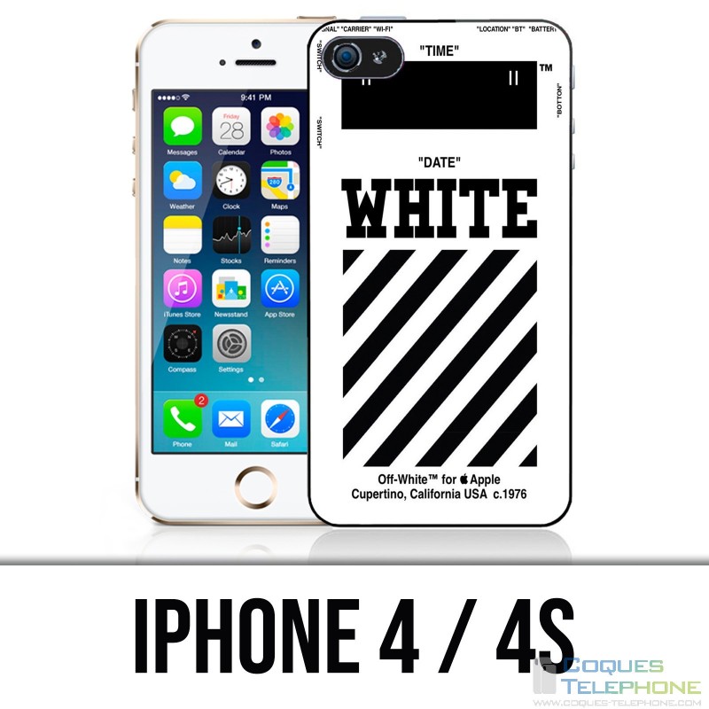 Coque iPhone 4 / 4S - Off White Blanc