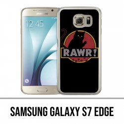 Samsung Galaxy S7 Edge Hülle - Rawr Jurassic Park