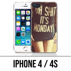 Custodia per iPhone 4 / 4S - Oh Merda Monday Girl