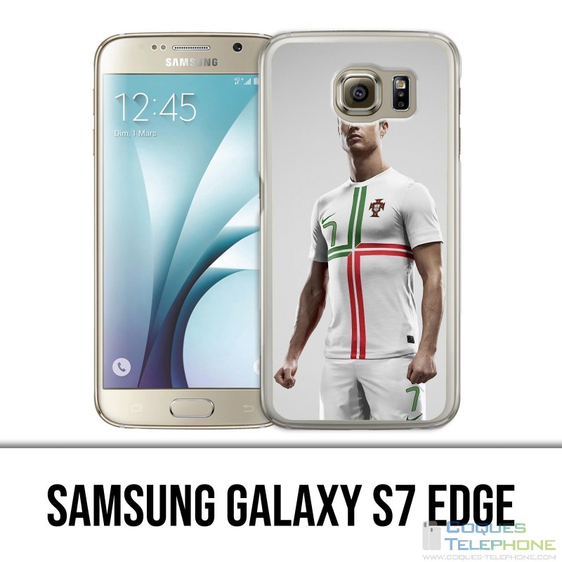 Coque Samsung Galaxy S7 EDGE - Ronaldo Football Splash