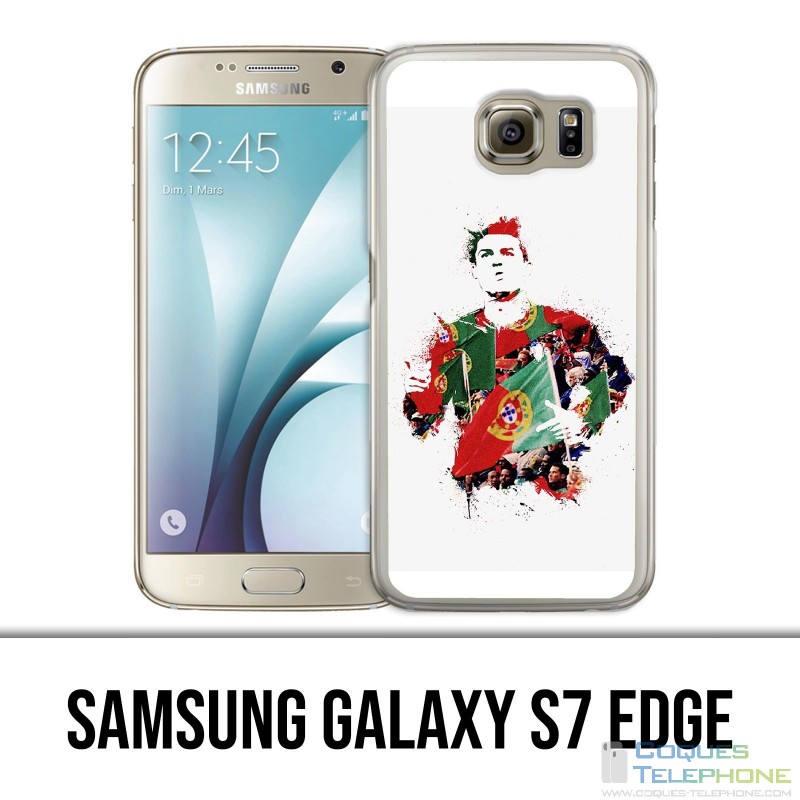 Carcasa Samsung Galaxy S7 Edge - Ronaldo Lowpoly