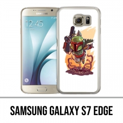 Custodia per Samsung Galaxy S7 Edge - Star Wars Boba Fett Cartoon