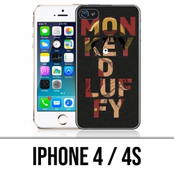 Coque iPhone 4 / 4S - One Piece Monkey D.Luffy