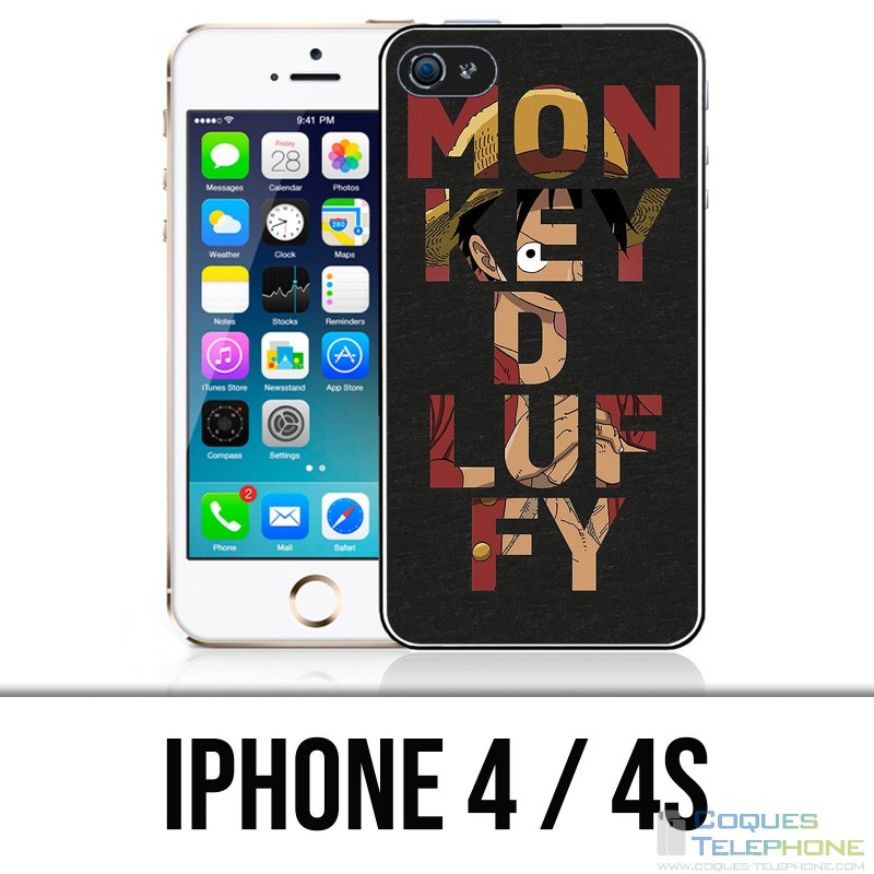 Coque iPhone 4 / 4S - One Piece Monkey D.Luffy